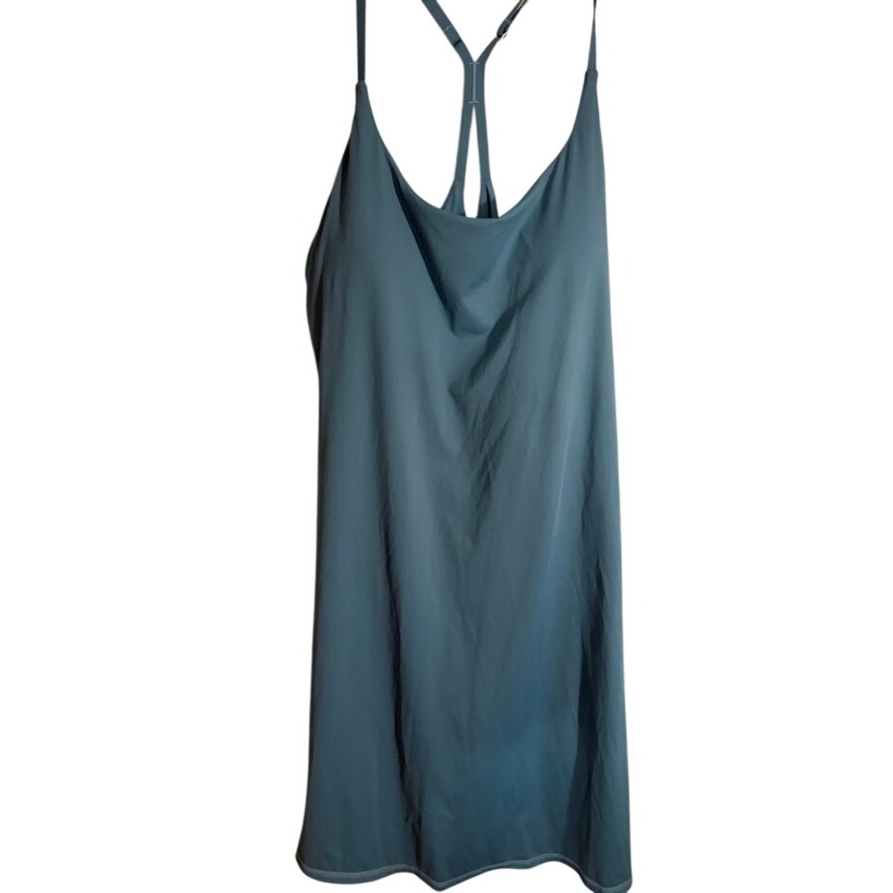 Unbranded Blue Grey Nulu Fabric Racerback Athletic Mini Dress
